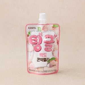 로엘 팅글 4kcal 곤약젤리 백도맛 80g 1팩