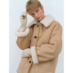 TFW REVERSIBLE SHEARING HALF COAT_2COLORS