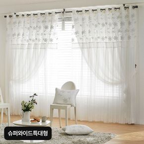 슈퍼와이드특대형 지나송 웨딩스타일 커튼세트[35017635]