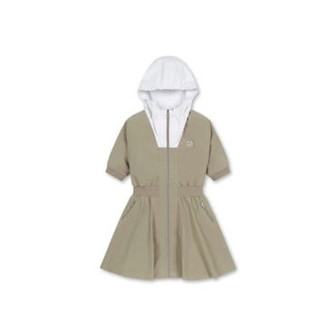 왁 골프 (WWUAA24605LBR)Women Hoodie pull-open onepiece