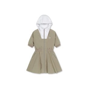 왁[WAAC]골프 (WWUAA24605LBR)Women Hoodie pull-open onepiece