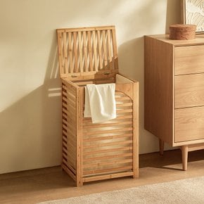 뱀부 원목 런드리햄퍼