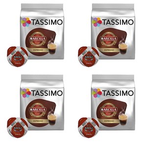 타시모 마르실라 에스프레소 파드 캡슐 커피 Tassimo Marcilla Espresso 16개입 4개