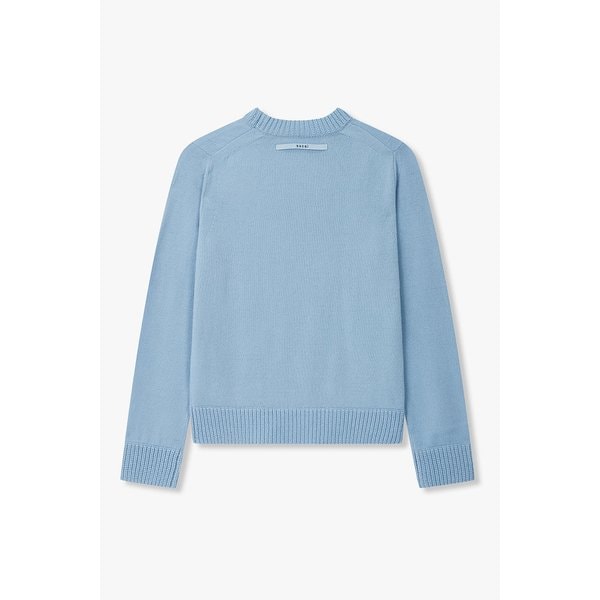 남성 울 크루넥 니트 풀오버 6425330113000