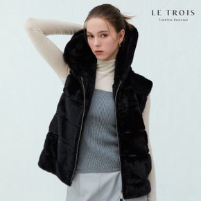 [LE TROIS]24SS 르투아 FAUX 밍크 베스트 1종