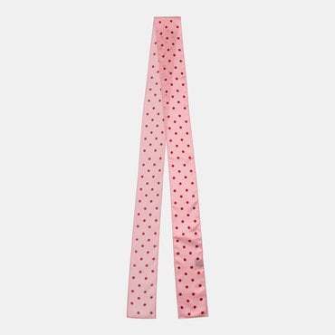 리끌로우 DOT SILK LONG SCARF PINK 스카프