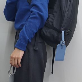 골프라운딩 골프백 캐리어 커버형 네임택 블루