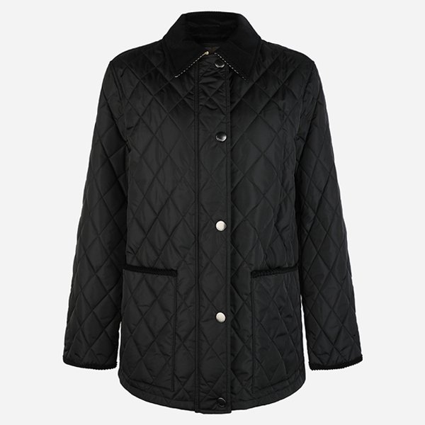 [시흥점] 6S 8107463 C1900 여성 퀼팅 나일론 반 자켓 블랙