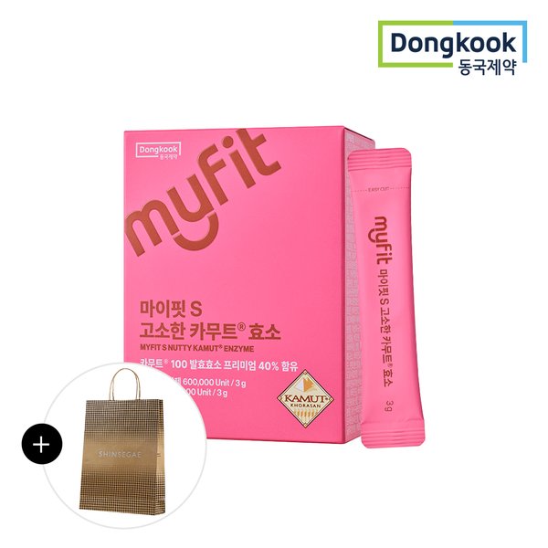 [동국제약/쇼핑백증정] 마이핏 고소한 카무트 효소 누룽지맛 리뉴얼 (30포) 1박스