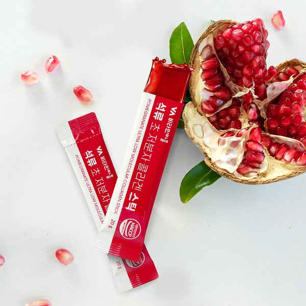 석류 콜라겐 젤리 스틱 300달톤 저분자 피쉬 콜라겐 6박스 총90포