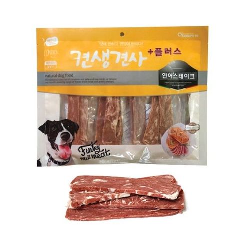 연어스테이크 사사미 육포 영양간식 애견간식 300g X ( 3매입 )