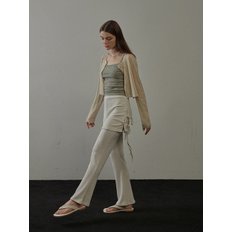 Flat Pleats Layered Pants