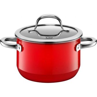  영국 실리트 후라이팬 Silit Passion High Casserole with Lid Silargan Red 16 cm 1726372