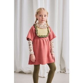 25FW 키즈 니트원피스 CHEVRON BIB DRESS-ROSEWOOD K1132F25-641