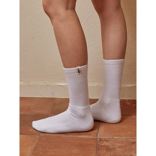 CHU TAG WHITE SOCKS CTS2404 WHITE