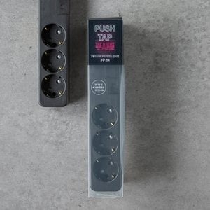  USB 절전멀티탭(푸쉬형) 3구 2M 블랙