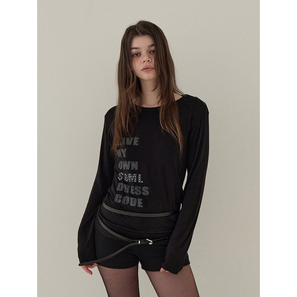 사이드 버튼 투웨이 롱슬리브 (블랙)