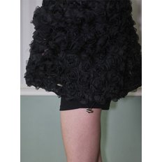 Mesh Rose Overfit Jumper [Black]