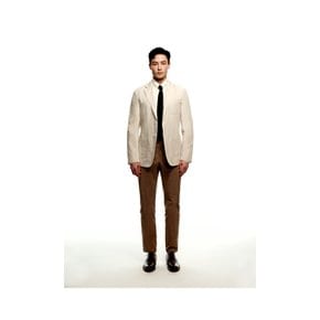 Linen Blend Out Pocket Jacket_Light Beige