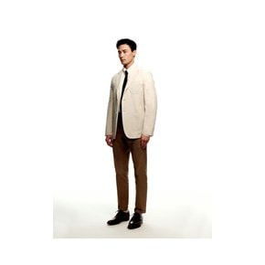 Linen Blend Out Pocket Jacket_Light Beige