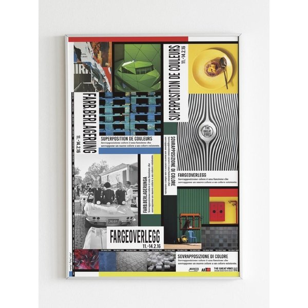 인테리어 아트포스터_Superposition De Couleur(4size/frame3종)