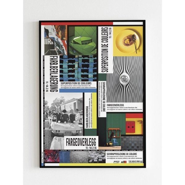 인테리어 아트포스터_Superposition De Couleur(4size/frame3종)