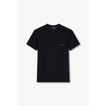 EMPORIO ARMANI 남성 이글 패치 피케 라운지 티셔츠 (0815114013)