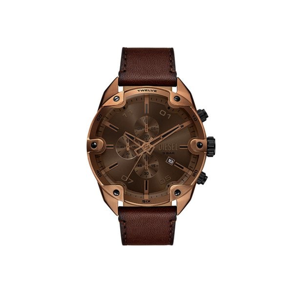 [공식본사정품] 디젤 DZ4698 (Spiked) 스파이크 크로노그래프 남성 가죽시계