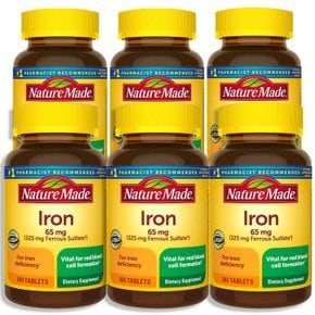 Nature Made 네이처메이드 아연 65mg 365정 6병