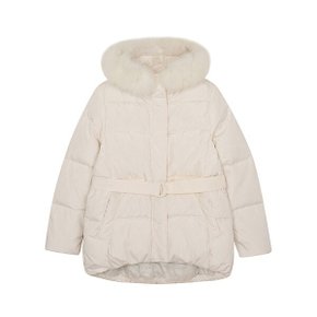 여성) 라쿤퍼 포인트 벨티드 오리털 혼합 점퍼 AM4WWW853-CR