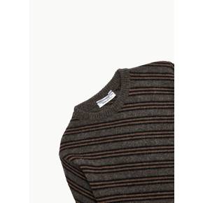 크리스타세야 26FW Diagonal Striped Sweater, Taupe/Brown