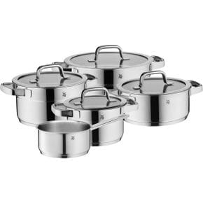 영국 wmf 냄비 WMF Compact Cuisine 5-Piece Induction Saucepan Set with Glass Lid Polished C