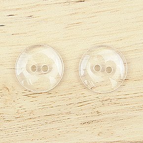 (1개) 투명 단추 15mm KP-002