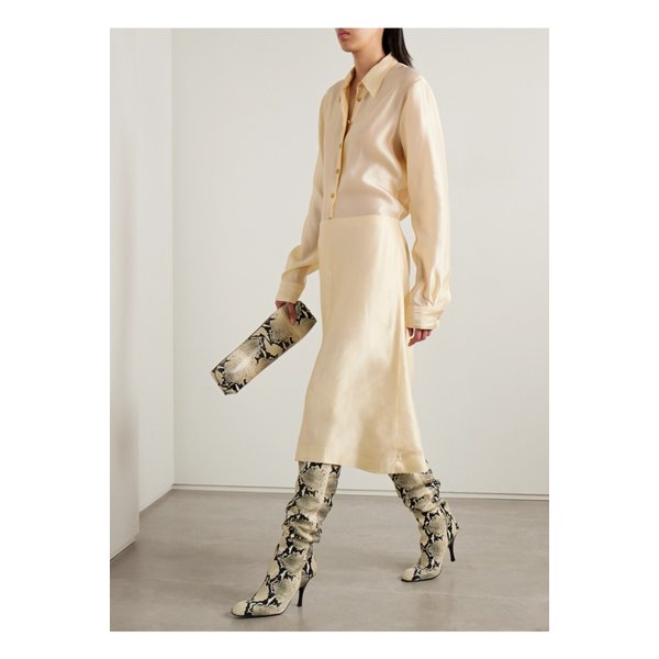 케이트 아우린 새틴 트윌 셔츠 크림 46376663162912901