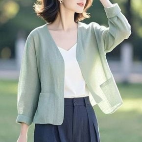 스테리 썸머 노카라 자켓