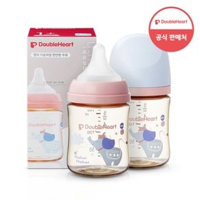 모유실감 3세대 PPSU 젖병 디어프렌즈 160ml 싱글세트x2개(S젖꼭지포함)