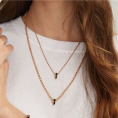 솔리드 타임리스 목걸이-L-BK-RG / Solid Timeless Necklace-L-BK-RG