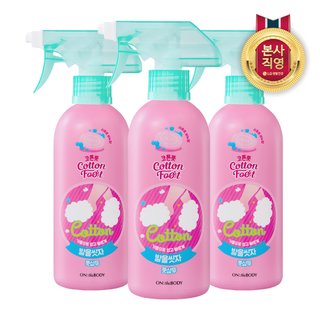 엘지생활건강 온더바디 코튼풋 발을씻자 풋샴푸 비누향 385ml x 3개