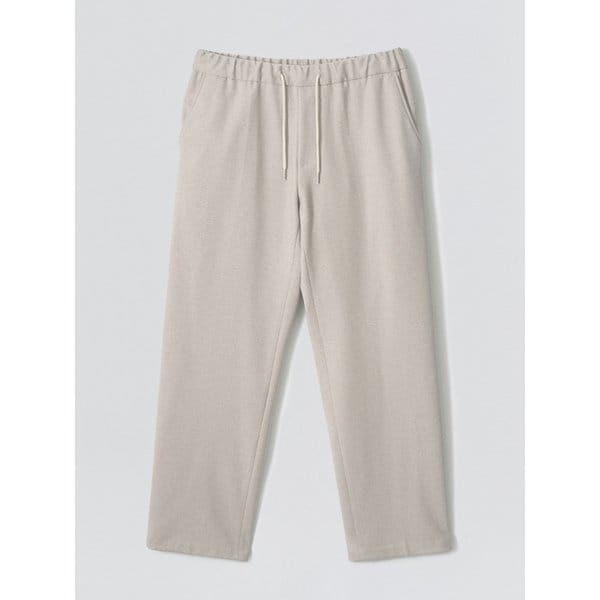 Brushed Banding Pants Beige