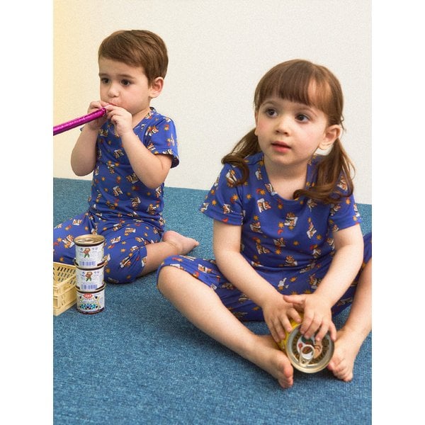 에어핏 코기 반팔 키즈 실내복 세트