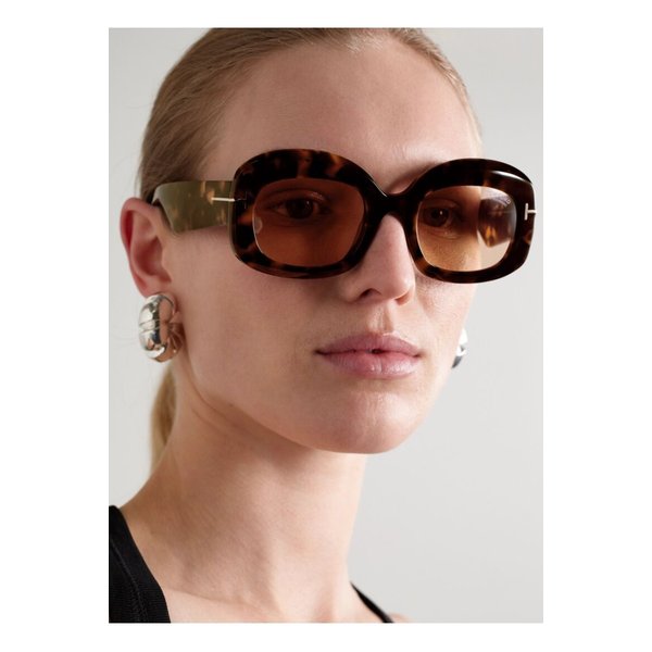 카르멘 스퀘어 프레임 톨토이즈셸 아세테이트 선글라스 1647597359465083