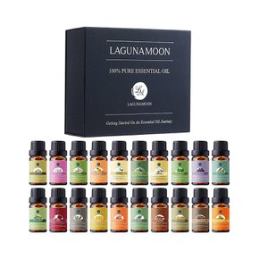 Lagunamoon 천연 아로마테라피 오일 10ml 20개 세트