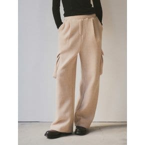 Cargo Knit Banding Trousers_CTB513(Pink Beige)