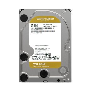 웨스턴 디지털 HDD 2TB WD 골드 엔터프라이즈 3.5인치 내장형 하드 디스크 WD2005FBYZ