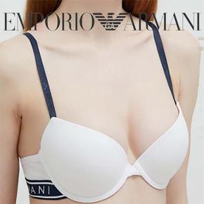 COTTON 로고 푸쉬업 브라 3R227 화이트