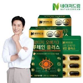 [쇼핑백 증정] 네이처드림 알티지오메가3 루테인플러스 1,200mg x 30캡슐 2박스