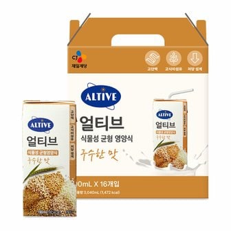  [명절택배] CJ 얼티브균형영양식 구수한맛(190ml*16입)