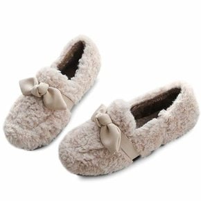 kami et muse Tied ribbon fur loafers_KM20w209