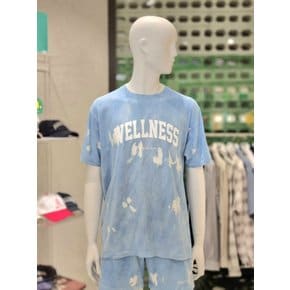 [시흥점] 공용 블루  Wellness Ivy Tie Dye 라운드 반팔 티셔츠 GHT36S010