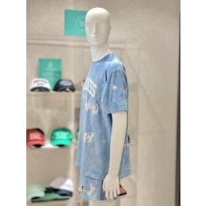 [시흥점] 공용 블루  Wellness Ivy Tie Dye 라운드 반팔 티셔츠 GHT36S010